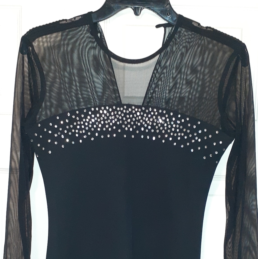 Top Sheer/ Rhinstone Long Gown